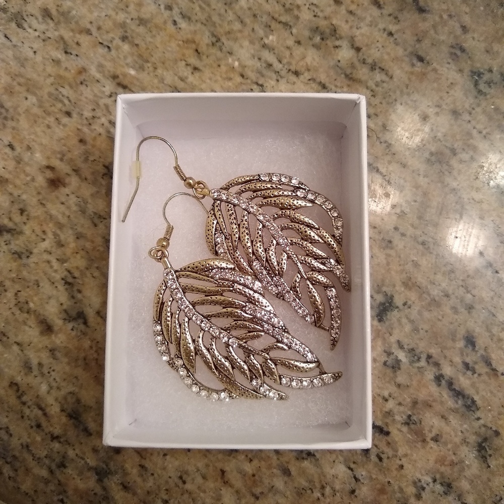 Gold Wing Earrings